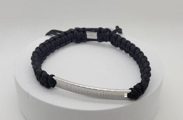 Bracelet - Manitoulin Black Nylon