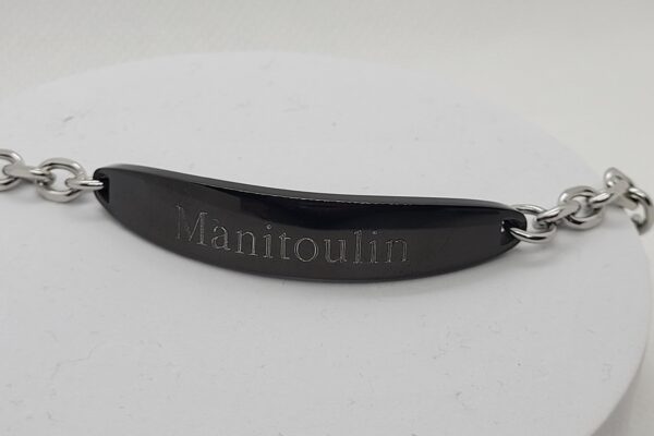 Bracelet - Manitoulin Black Steel