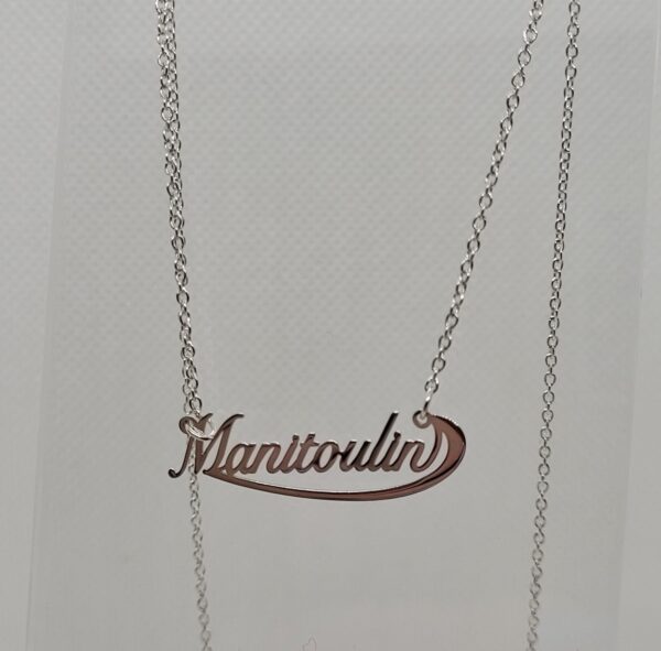 Necklace - Manitoulin Name Plate