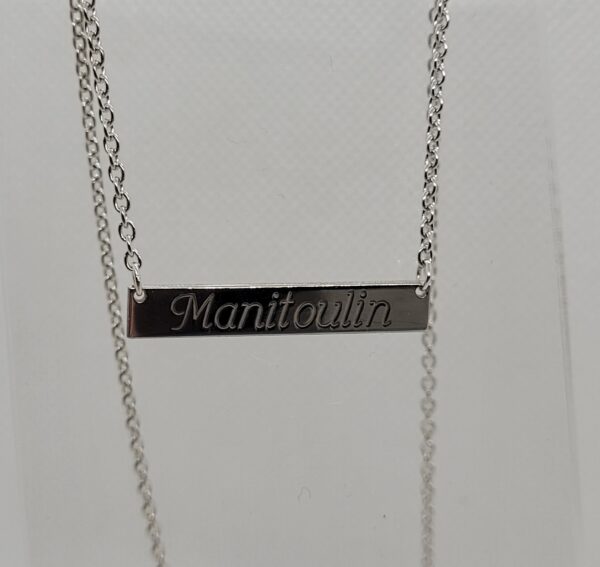 Necklace - Manitoulin Name Bar