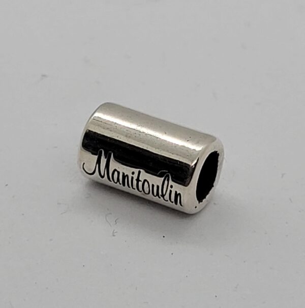 Bead (Cylinder) - Sterling Silver - Manitoulin