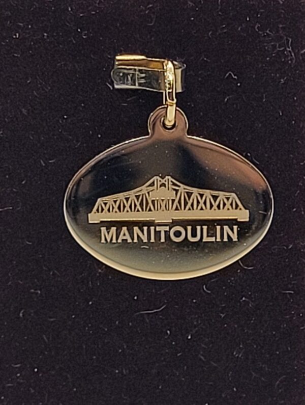 Charm - Gold Plated - Manitoulin Swing Bridge